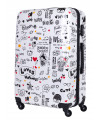 Duża walizka podróżna Policarbon LOVE L