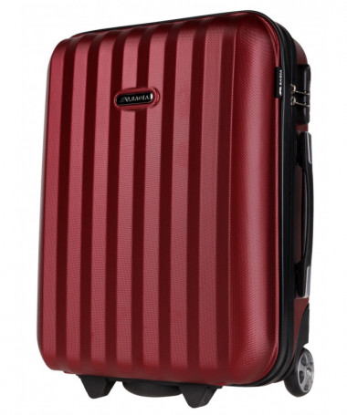 Mała walizka kabinowa podróżna Wiedeń RED WINE S