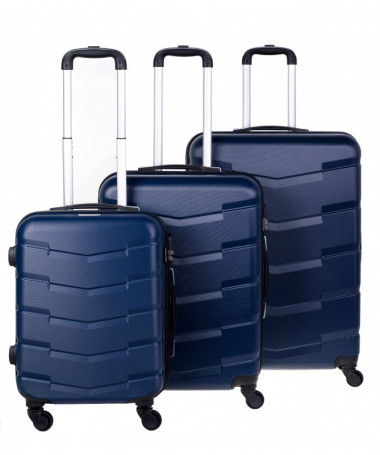 Komplet walizek podróżnych Barcelona DARK BLUE 3szt