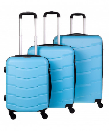 Komplet walizek podróżnych Barcelona 3szt. LILAC