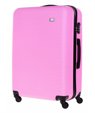 Duża walizka podróżna GENEVA PINK L