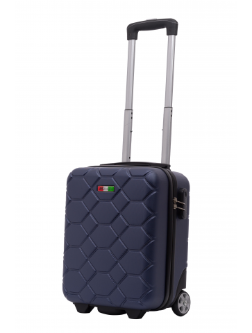 Mała walizka kabinowa FRRE TO PLANE Amsterdam DARK BLUE