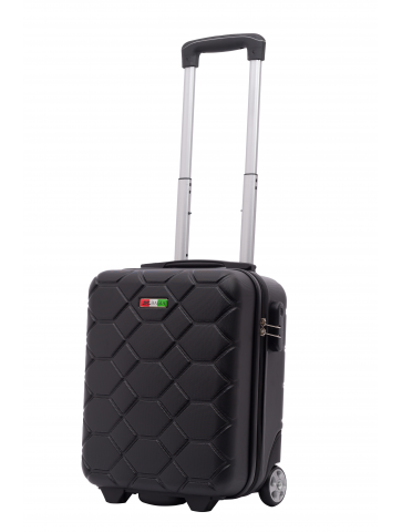 Mała walizka kabinowa FRRE TO PLANE Amsterdam BLACK
