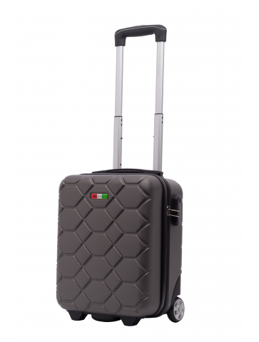 Mała walizka kabinowa FRRE TO PLANE Amsterdam DARK GREY