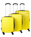 Komplet walizek podróżnych Barcelona YELLOW 3szt.
