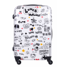 Średnia walizka podróżna Policarbon LOVE M