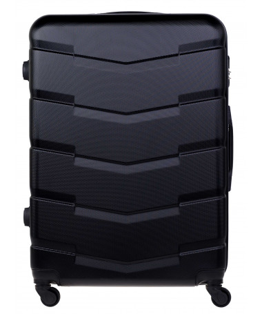 Duża walizka podróżna Barcelona BLACK L