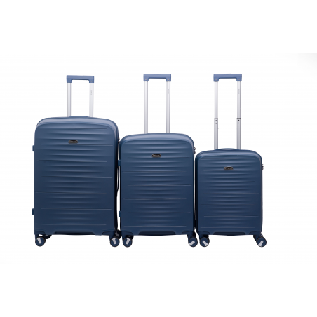 Komplet Walizek Podróżnych BAGIA TRAVEL 3 szt. DARK BLUE