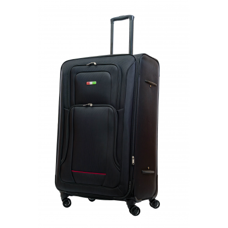 DUŻA WALIZKA MATERIAŁOWA 130L BAGIA WALIZKA PREMIUM BLACK