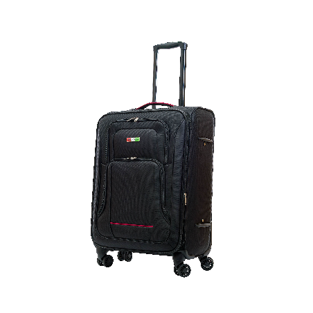 WALIZKA MATERIAŁOWA ROZMIAR ŚREDNI 70L BAGIA WALIZKA PREMIUM BLACK