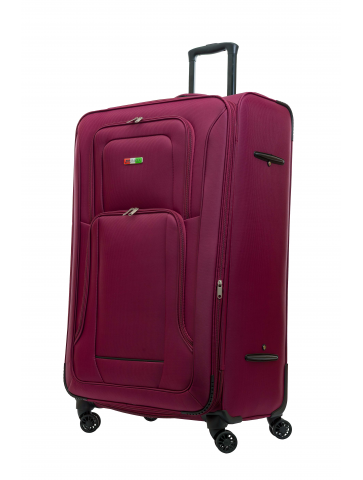 DUŻA WALIZKA MATERIAŁOWA 130L BAGIA WALIZKA PREMIUM BORDO