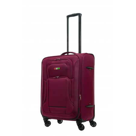 WALIZKA MATERIAŁOWA ROZMIAR ŚREDNI BORDO 70L BAGIA