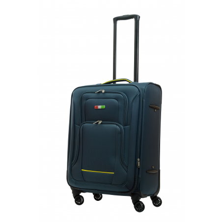 WALIZKA MATERIAŁOWA ROZMIAR ŚREDNI 70L BAGIA DARK GREY