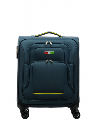MAŁA WALIZKA MATERIAŁOWA KABINOWA 40L BAGIA DARK GREY