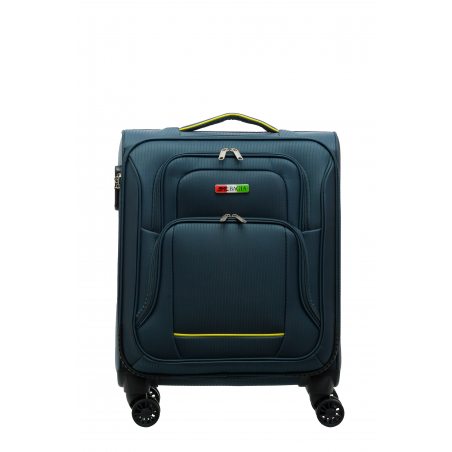 MAŁA WALIZKA MATERIAŁOWA KABINOWA 40L BAGIA DARK GREY