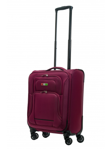 MAŁA WALIZKA MATERIAŁOWA KABINOWA 40L BORDO BAGIA
