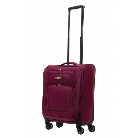 MAŁA WALIZKA MATERIAŁOWA KABINOWA 40L BORDO BAGIA