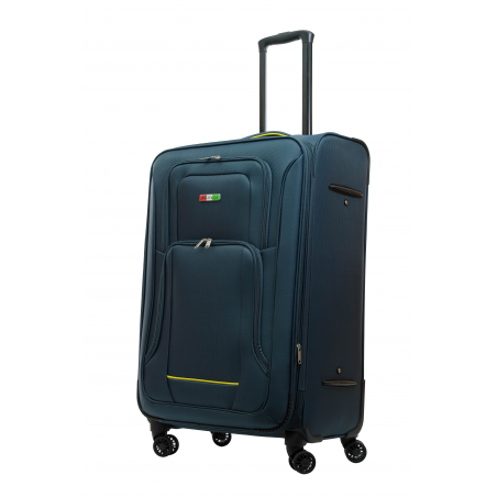 DUŻA WALIZKA MATERIAŁOWA 100L BAGIA DARK GREY